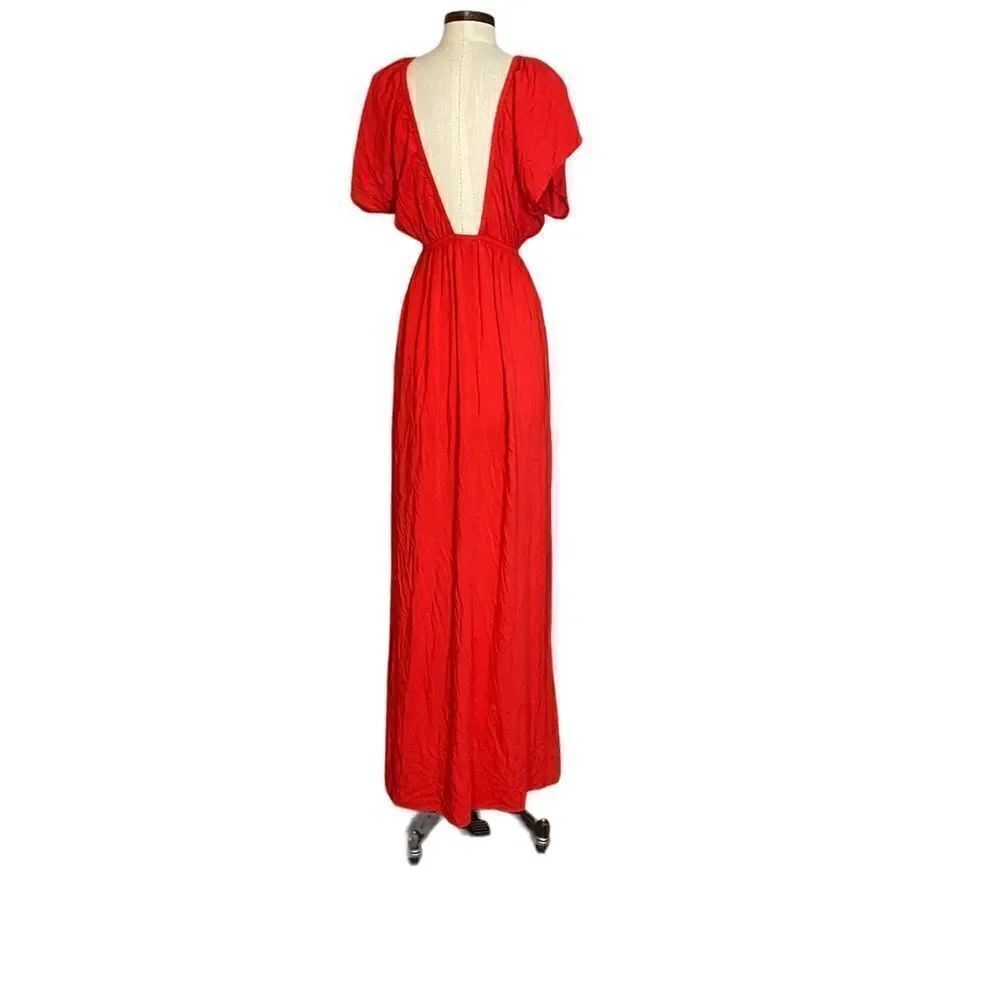 Asos design low V open back maxi dress - Picture 5 of 7